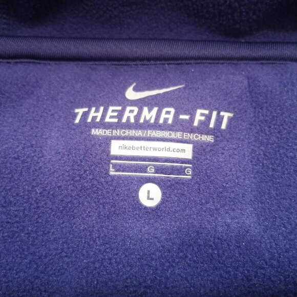 Nike Youth's Size Large Purple Therma Fit Puffy Jacket with Hood - Picture 3 of 6